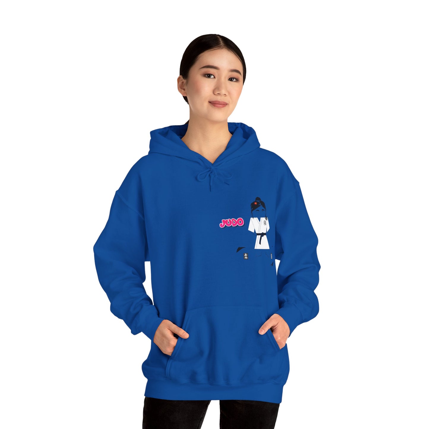 Sudadera con capucha de judo de dibujos animados: sudadera con gráficos divertidos de artes marciales | FunWearCode