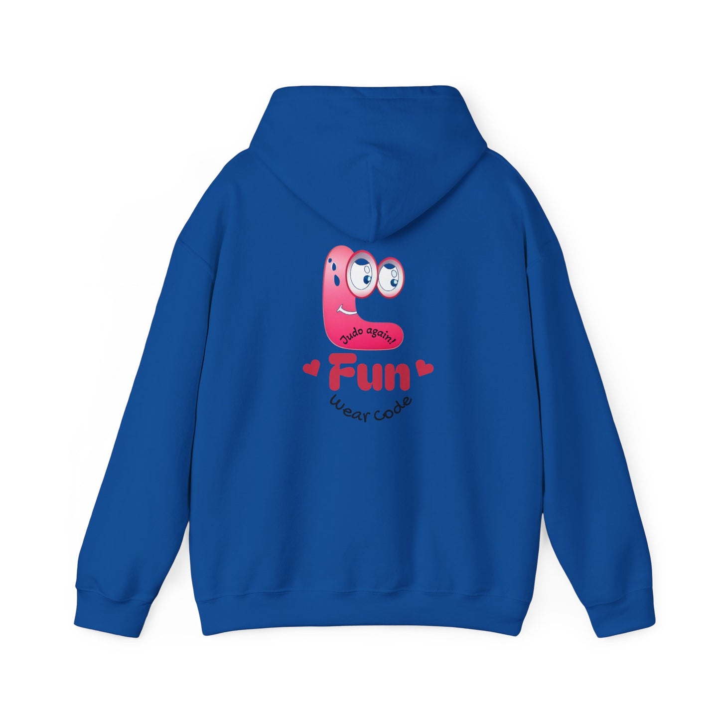 Sudadera con capucha de judo de dibujos animados: sudadera con gráficos divertidos de artes marciales | FunWearCode