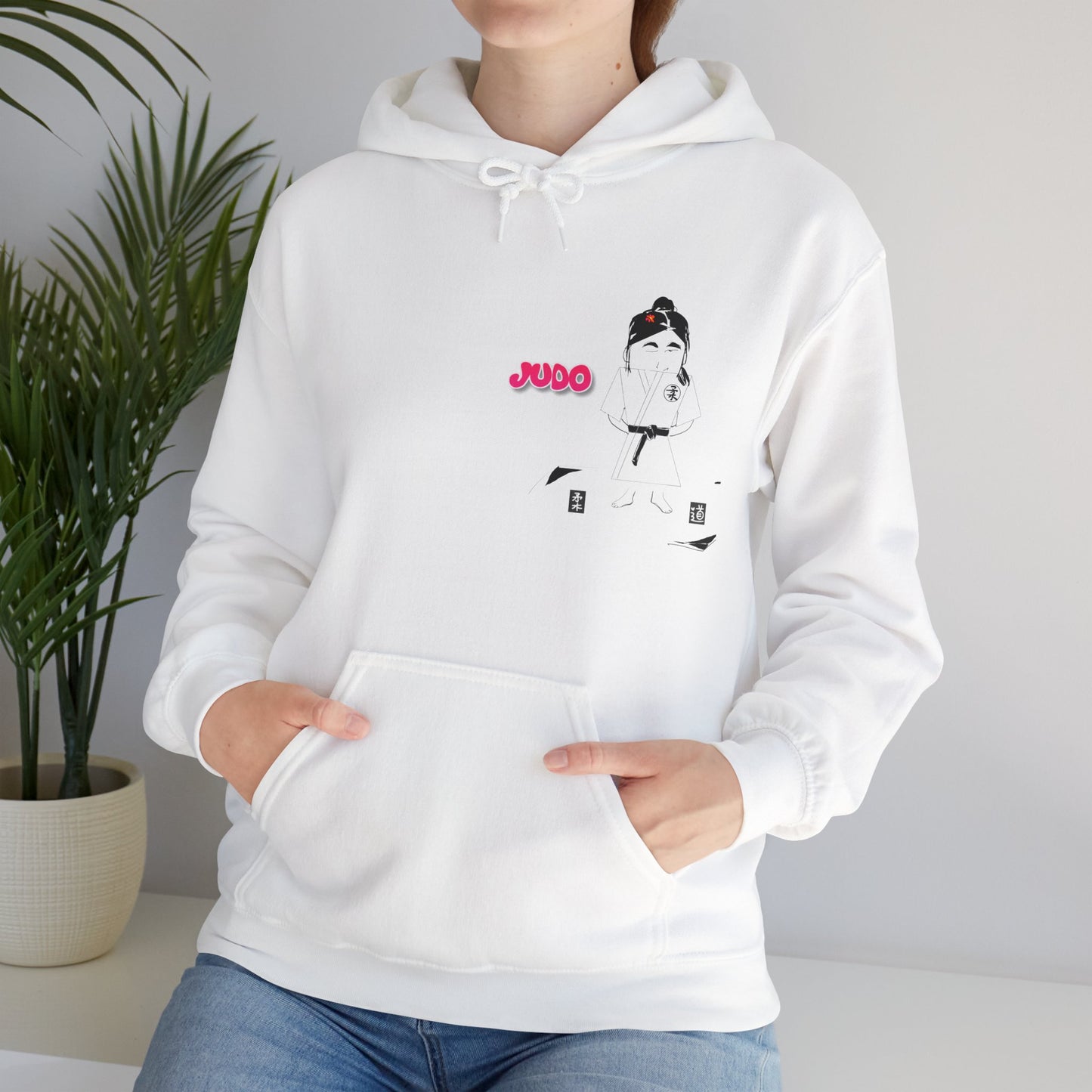 Sudadera con capucha de judo de dibujos animados: sudadera con gráficos divertidos de artes marciales | FunWearCode