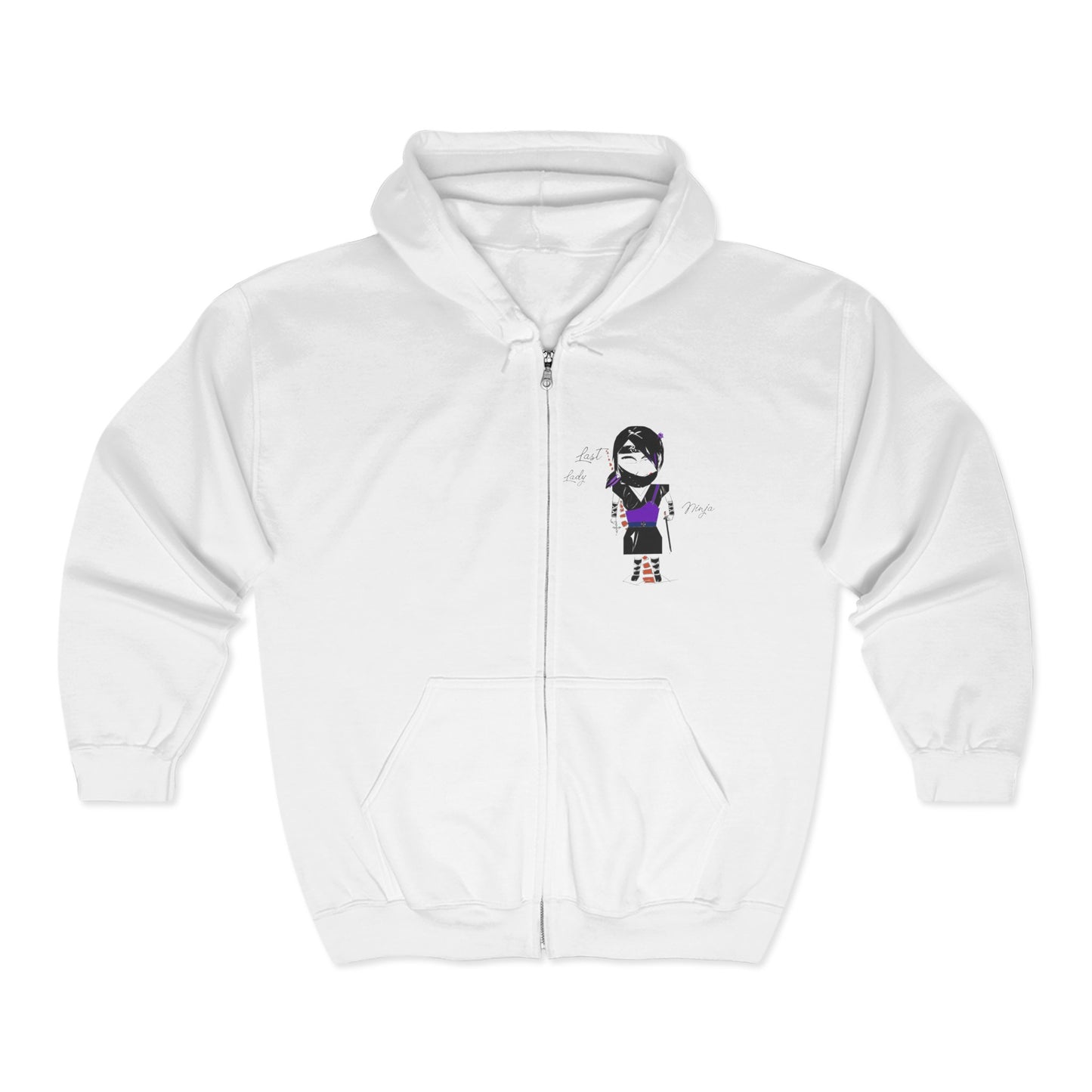 Sudadera con capucha y cremallera Cozy Lady Ninja – Polar suave para mujer | FunWearCode