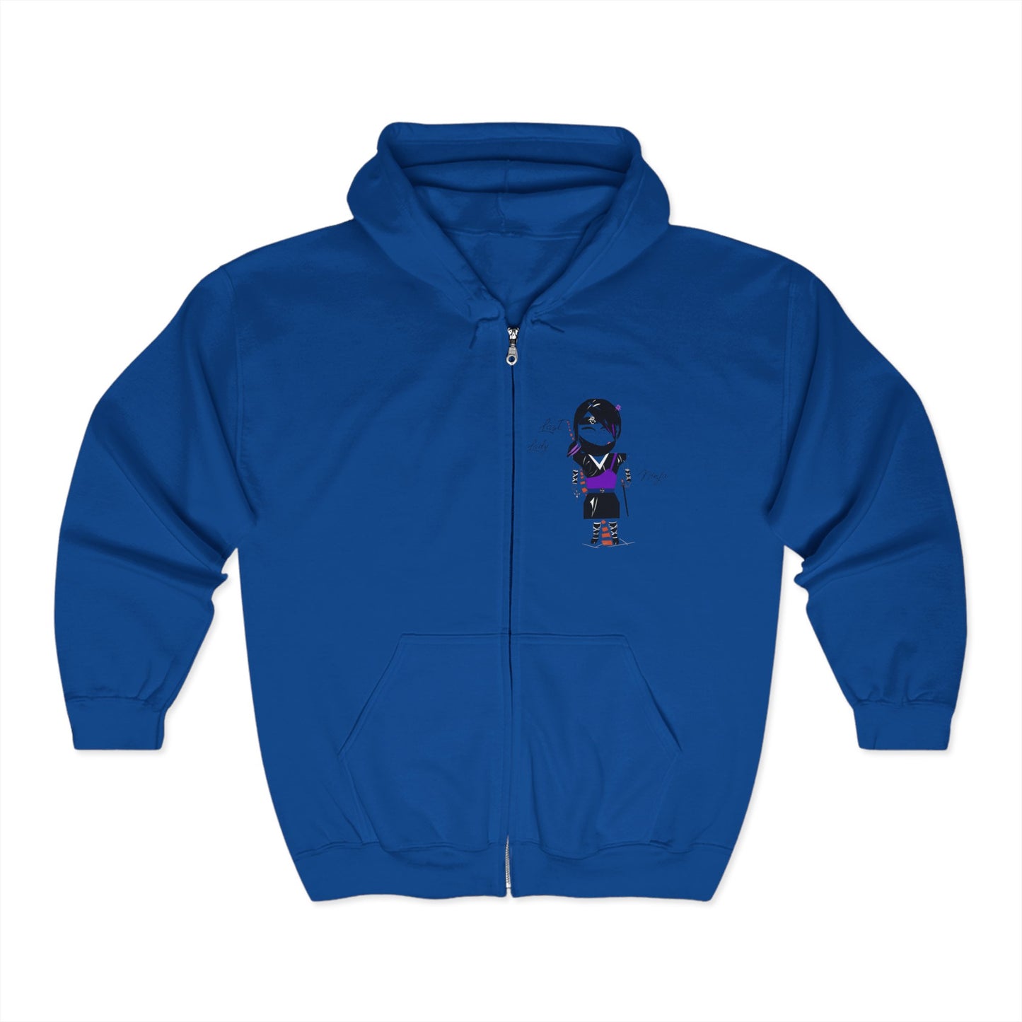 Sudadera con capucha y cremallera Cozy Lady Ninja – Polar suave para mujer | FunWearCode