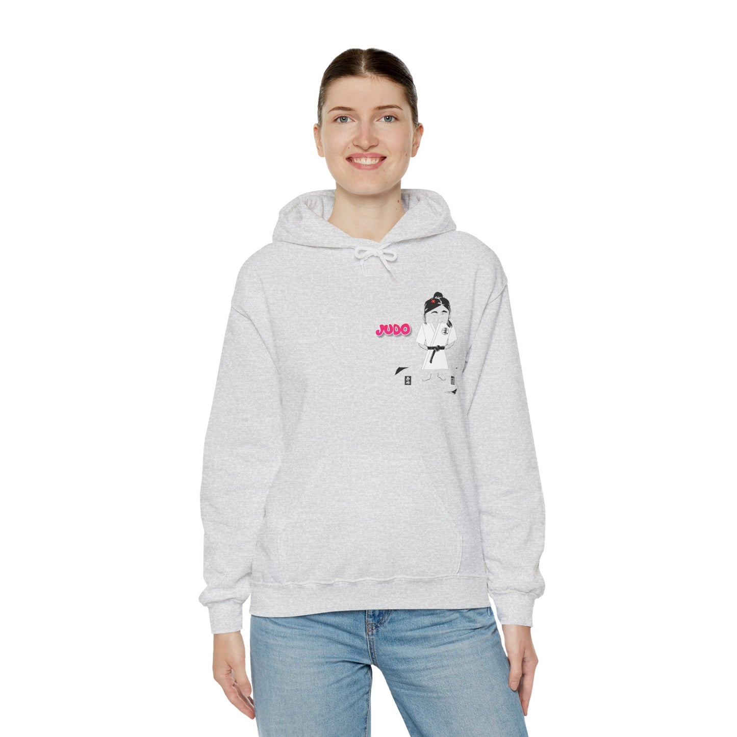 Sudadera con capucha de judo de dibujos animados: sudadera con gráficos divertidos de artes marciales | FunWearCode