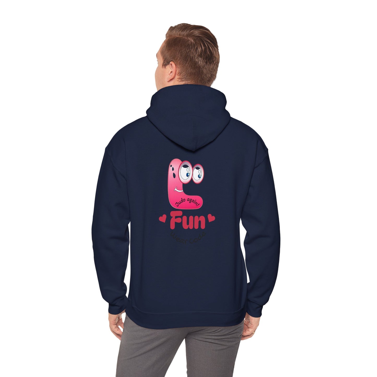 Sudadera con capucha de judo de dibujos animados: sudadera con gráficos divertidos de artes marciales | FunWearCode