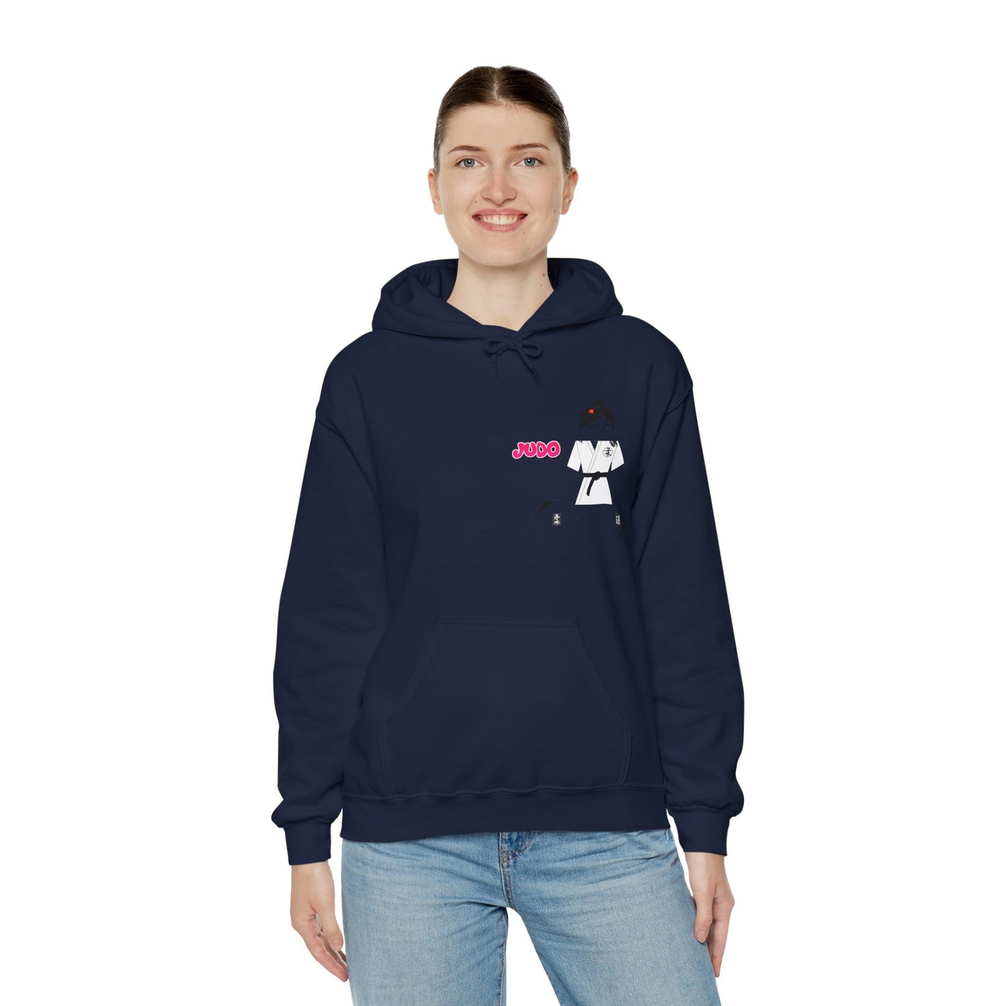 Sudadera con capucha de judo de dibujos animados: sudadera con gráficos divertidos de artes marciales | FunWearCode
