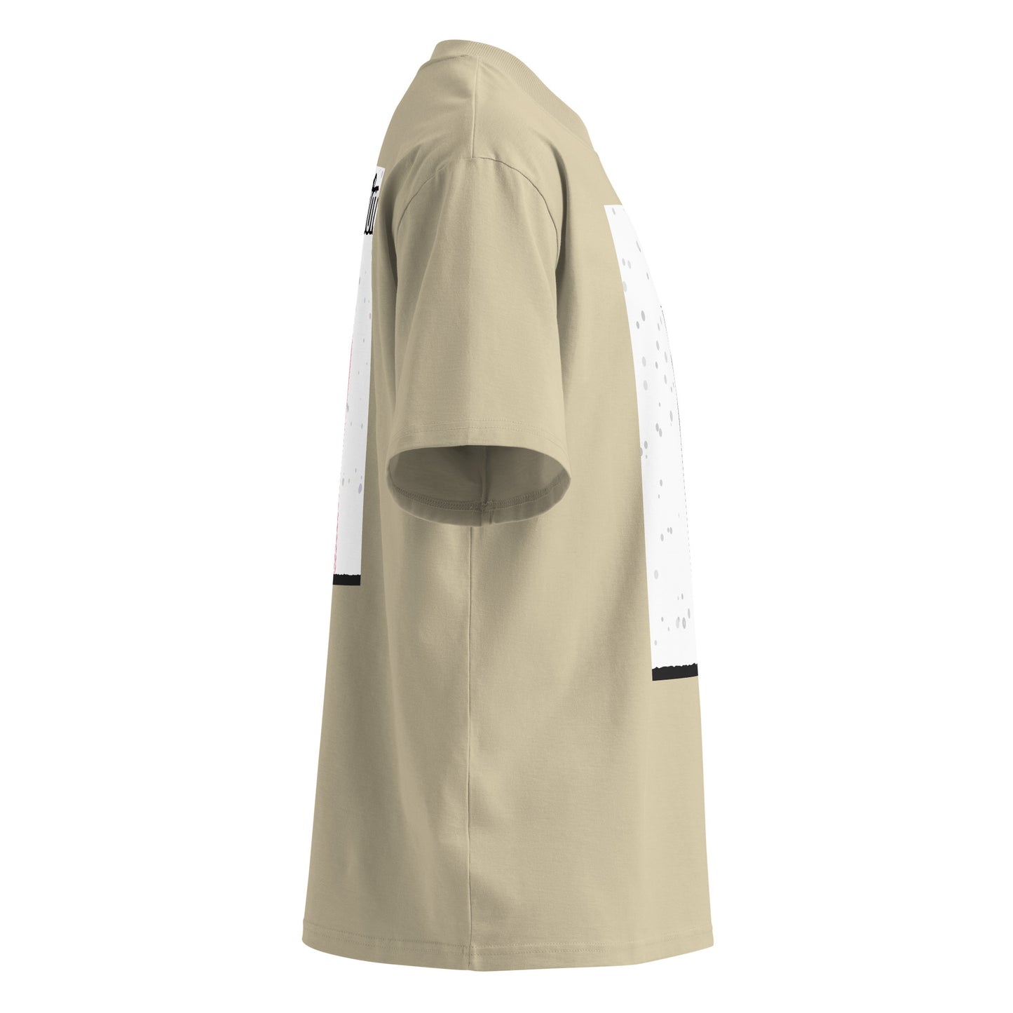 Camiseta de cuello alto orgánica de corte holgado – Colección Human & Space