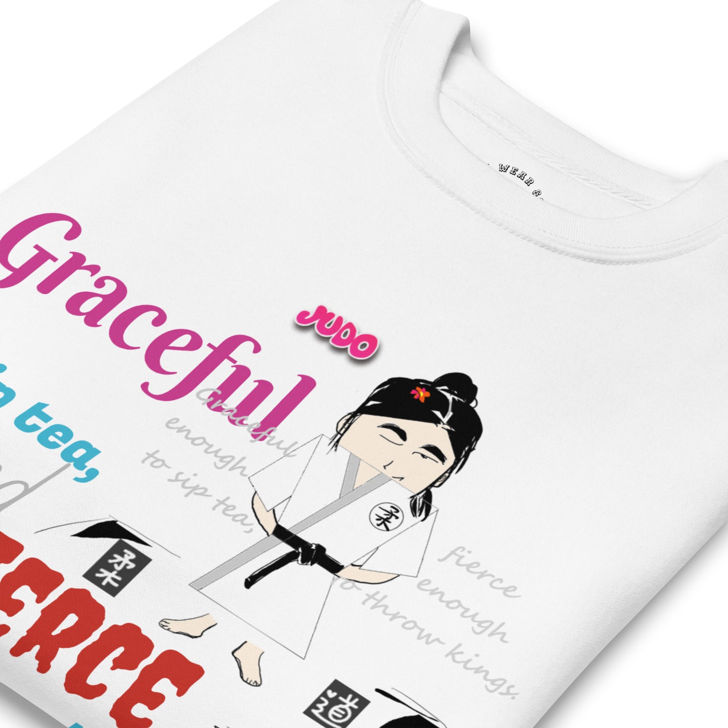 Camiseta de manga larga Judo Lady: sudadera elegante inspirada en las artes marciales | FunWearCode