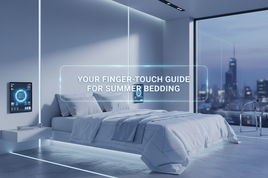 Summer bedding buying guide for hot climates 2026 — comparing Tencel, bamboo lyocell, cotton sateen, rattan mats, ice silk, and water-circulating cooling pads by qmax, breathability, and safety rating