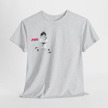 Camiseta Judo Lady: Cómoda camiseta gráfica de artes marciales | FunWearCode