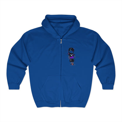 Sudadera con capucha y cremallera Cozy Lady Ninja – Polar suave para mujer | FunWearCode