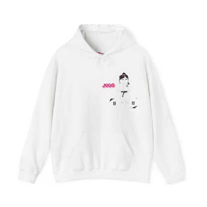 Sudadera con capucha de judo de dibujos animados: sudadera con gráficos divertidos de artes marciales | FunWearCode