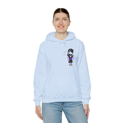 Sudadera con capucha Ninja Cozy Lady: suave y cálida para mujer | FunWearCode