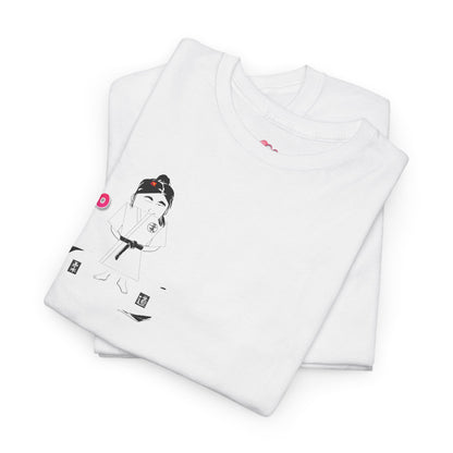 Camiseta Judo Lady: Cómoda camiseta gráfica de artes marciales | FunWearCode
