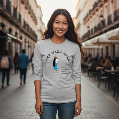 Sudadera acogedora de manga larga – Edición especial con estampado indio americano | FunWearCode