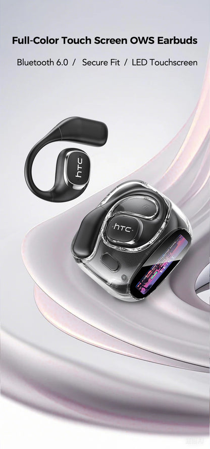 Auriculares deportivos inalámbricos con traductor de IA: pantalla táctil a todo color y batería de larga duración.
 Selección de FunWearCode