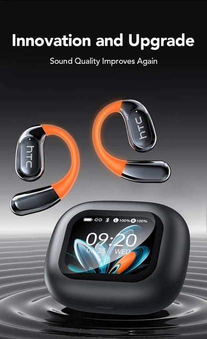 AI Translator Sports Wireless Earbuds - LCD Touch Screen Glowing Earhook | FunWearCode's Selection