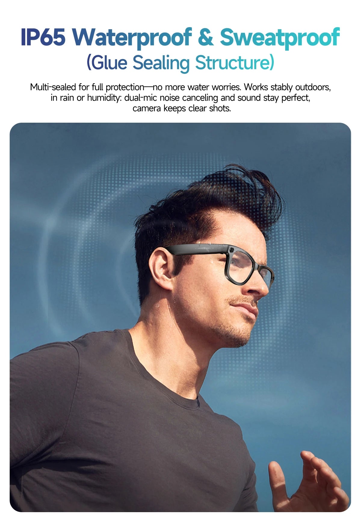 Gafas de sol inteligentes unisex mejoradas - Cámara, video, interacción con IA, traducción, llamadas Bluetooth | Selección de FunWearCode