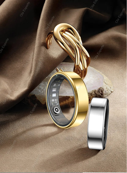 Anillo inteligente unisex resistente al agua: monitoriza la frecuencia cardíaca, la presión arterial, el sueño y la actividad | Selección de FunWearCode