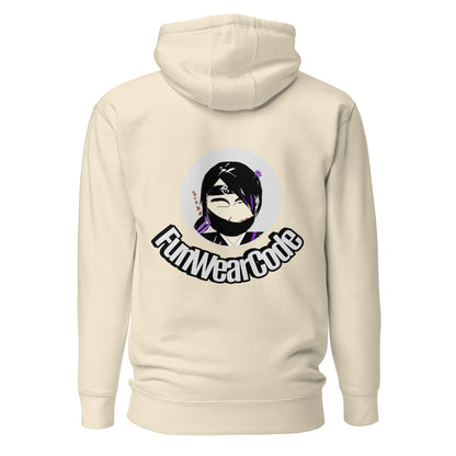 Sudadera con capucha suave y cálida – Diseño gráfico de Lady Ninja para mujer | FunWearCode