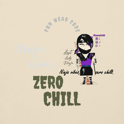 Sudadera con capucha suave y cálida – Diseño gráfico de Lady Ninja para mujer | FunWearCode