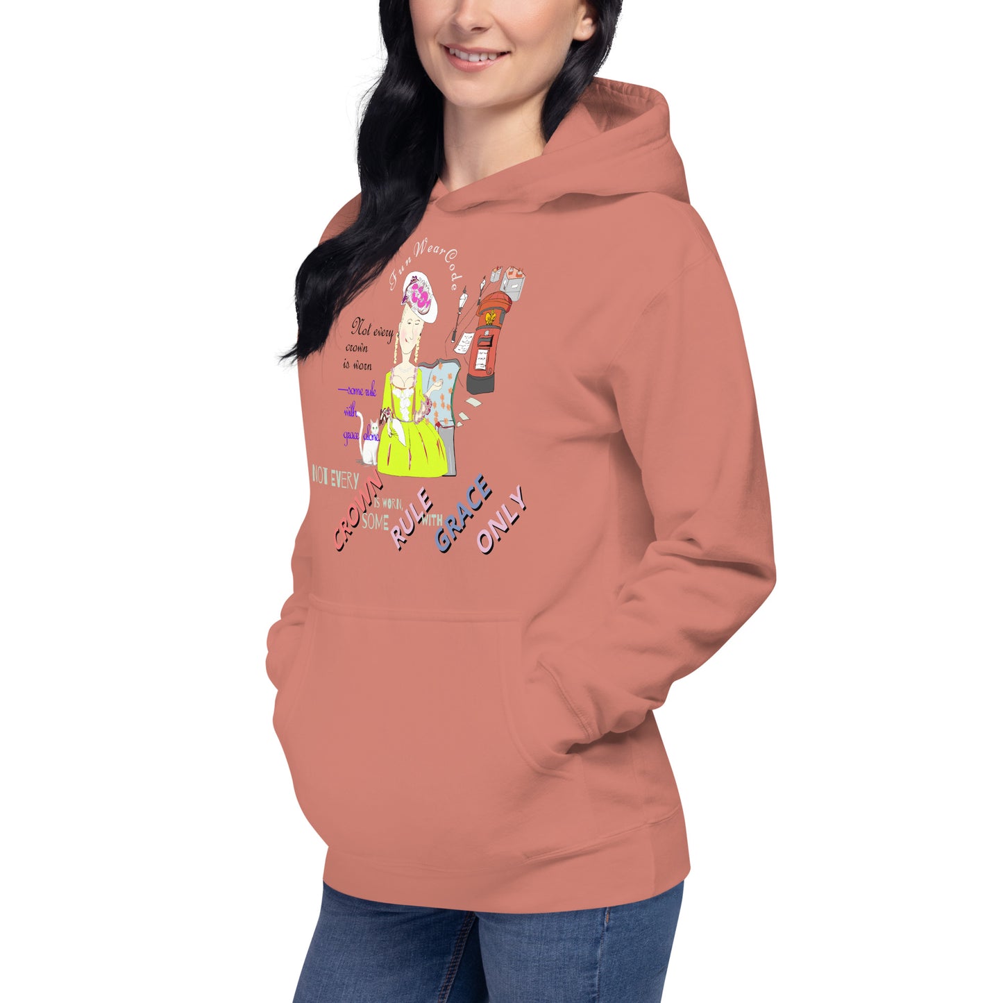 Sudadera con capucha vintage de estilo inglés: estilo urbano retro con estilo | FunWearCode