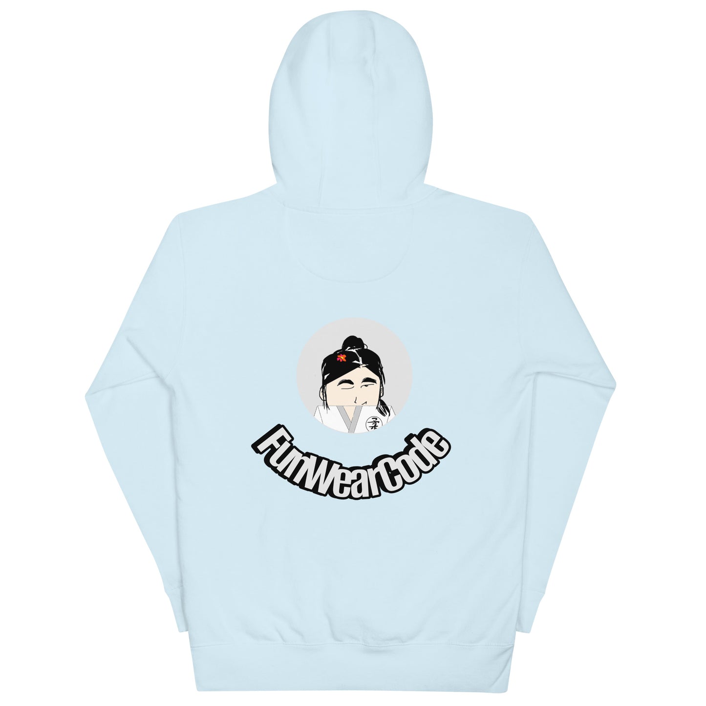Judo Lady Graphic Cartoon Hoodie – Fun Martial Arts Sweatshirt | FunWearCode
