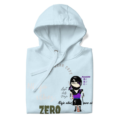Sudadera con capucha suave y cálida – Diseño gráfico de Lady Ninja para mujer | FunWearCode