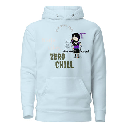 Sudadera con capucha suave y cálida – Diseño gráfico de Lady Ninja para mujer | FunWearCode