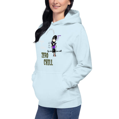 Sudadera con capucha suave y cálida – Diseño gráfico de Lady Ninja para mujer | FunWearCode