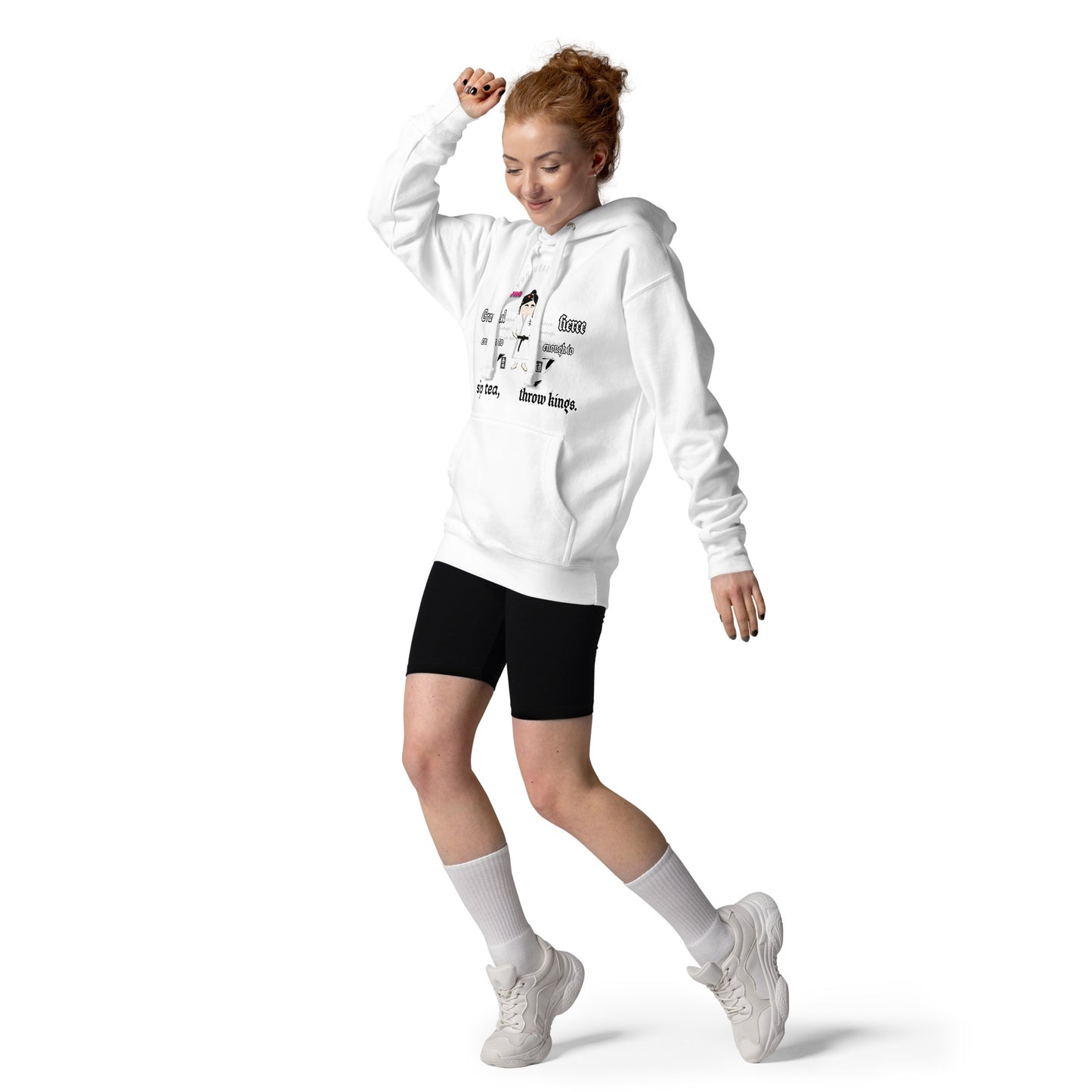 Judo Lady Graphic Cartoon Hoodie – Fun Martial Arts Sweatshirt | FunWearCode