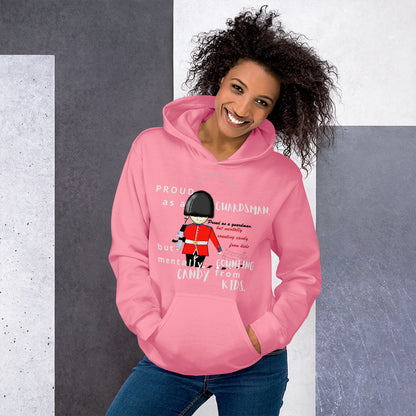 Sudadera unisex acogedora con diseño gráfico de la Guardia Real | FunWearCode