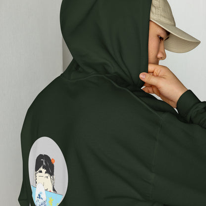 Unisex Japanese Yukata Graphic Hoodie – Fun Japanese Iconic Design | FunWearCode