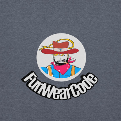 Sudadera con capucha unisex de vaquero con diseño vintage estilo western | FunWearCode