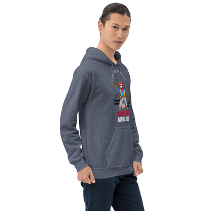 Sudadera con capucha unisex de vaquero con diseño vintage estilo western | FunWearCode