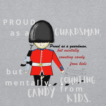 Sudadera unisex acogedora con diseño gráfico de la Guardia Real | FunWearCode