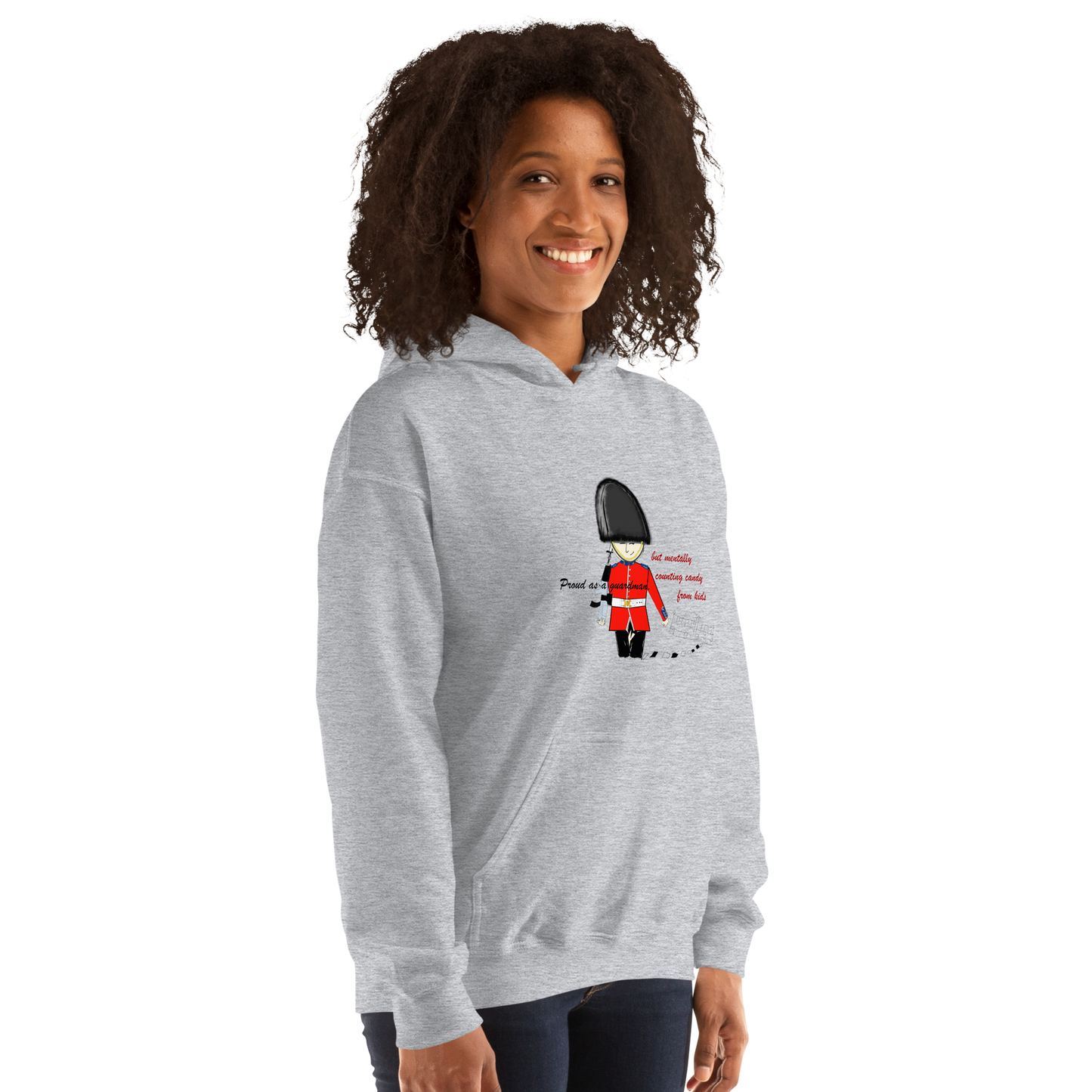 Sudadera unisex de mezcla gruesa y cómoda – Sudadera divertida de la Guardia Real | FunWearCode