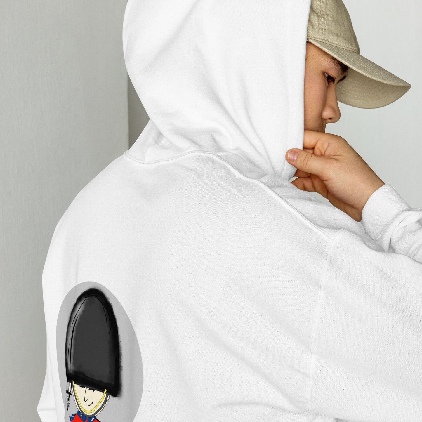 Sudadera unisex acogedora con diseño gráfico de la Guardia Real | FunWearCode