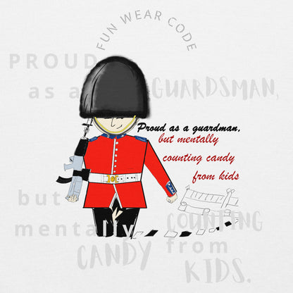 Sudadera unisex acogedora con diseño gráfico de la Guardia Real | FunWearCode