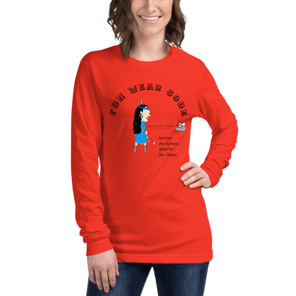 Sudadera acogedora de manga larga – Edición especial con estampado indio americano | FunWearCode