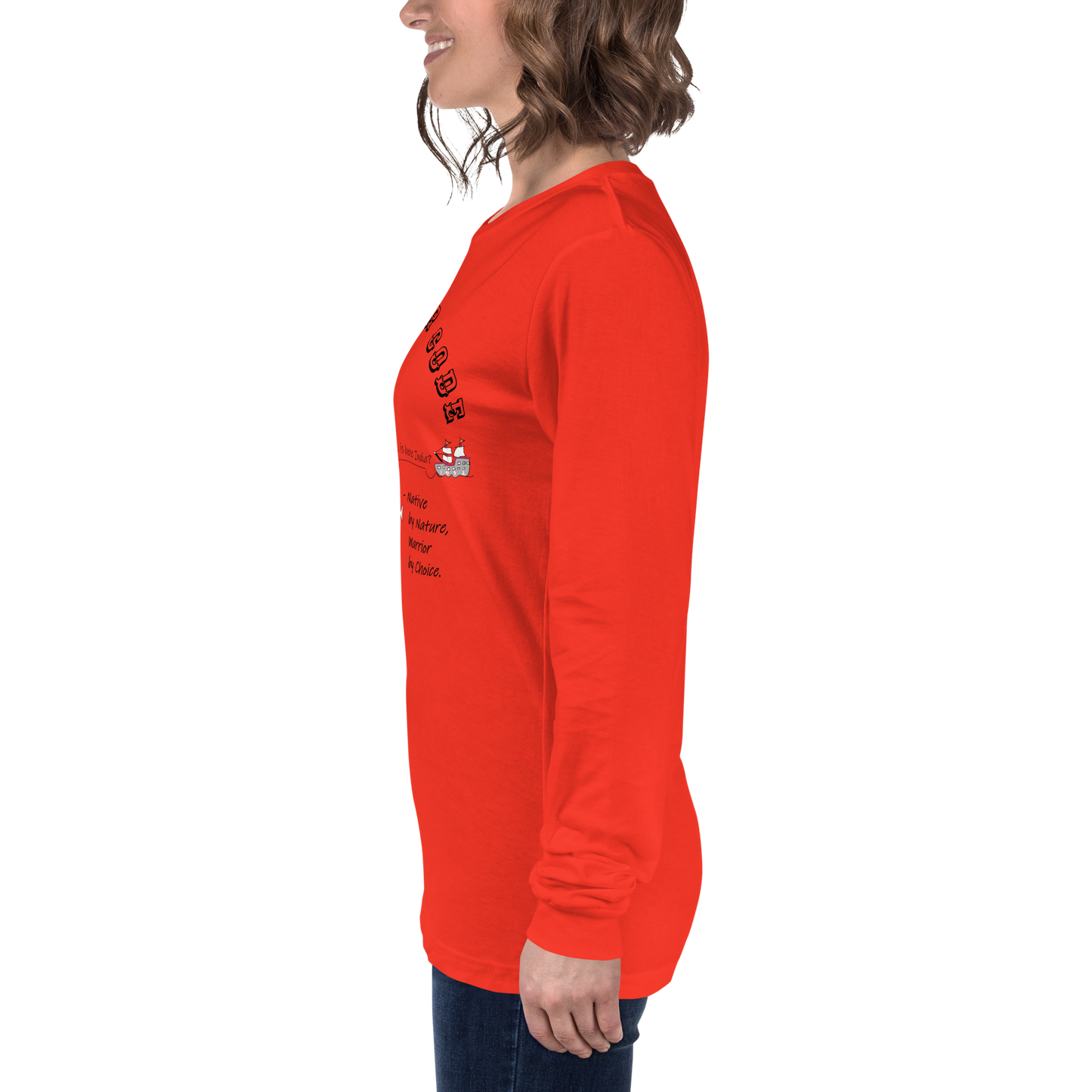 Sudadera acogedora de manga larga – Edición especial con estampado indio americano | FunWearCode