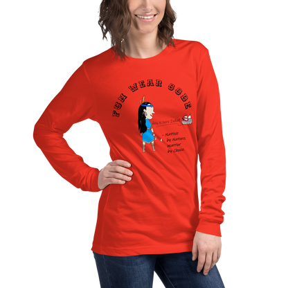 Sudadera acogedora de manga larga – Edición especial con estampado indio americano | FunWearCode