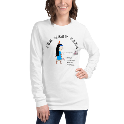 Sudadera acogedora de manga larga – Edición especial con estampado indio americano | FunWearCode