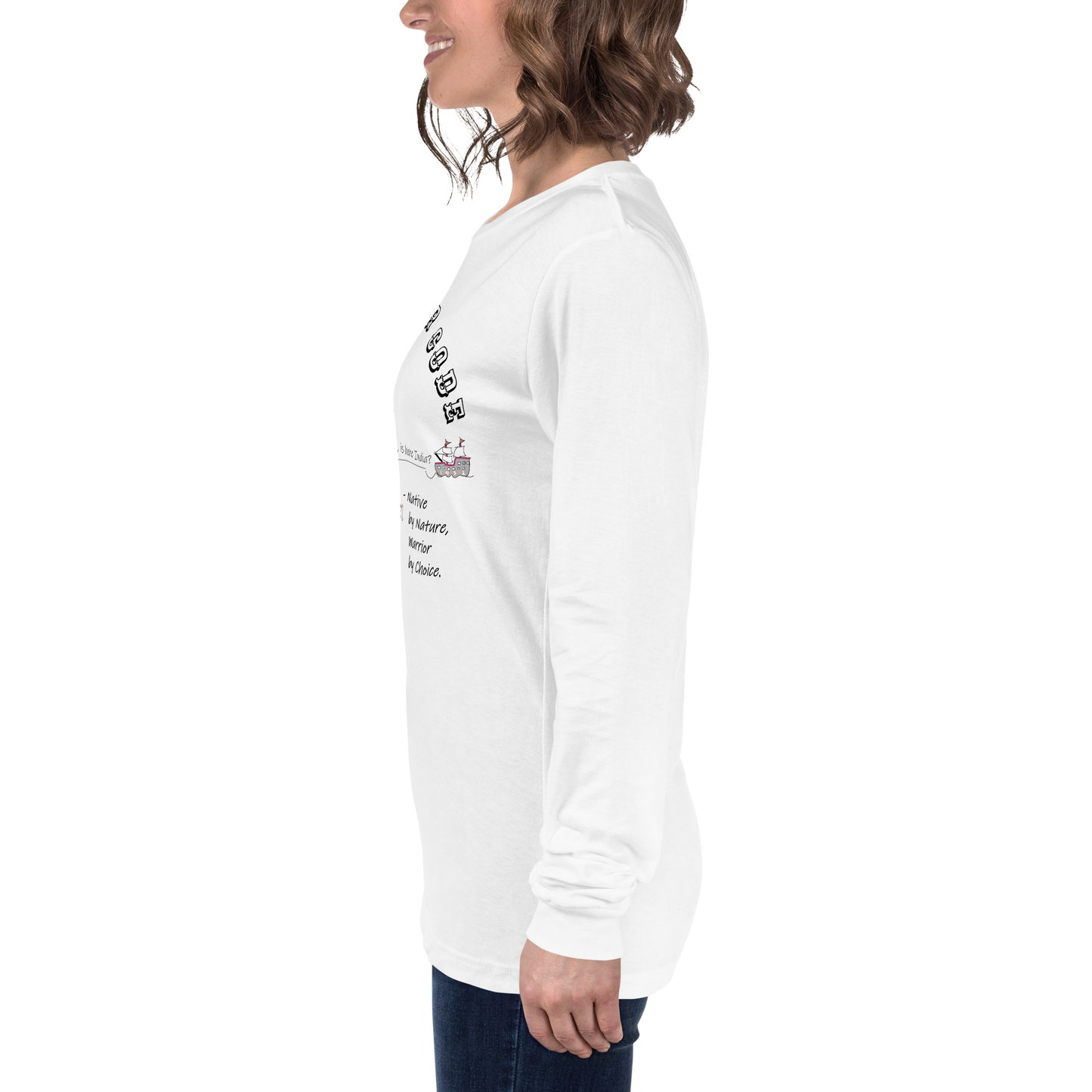 Sudadera acogedora de manga larga – Edición especial con estampado indio americano | FunWearCode