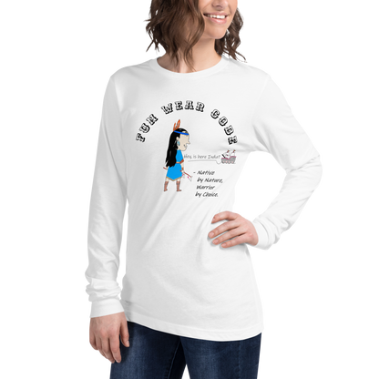 Sudadera acogedora de manga larga – Edición especial con estampado indio americano | FunWearCode