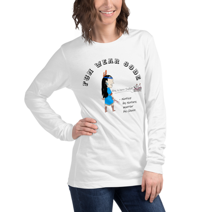 Sudadera acogedora de manga larga – Edición especial con estampado indio americano | FunWearCode