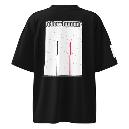 Camiseta orgánica extragrande de cuello alto unisex — Colección Human & Space 'Explore'