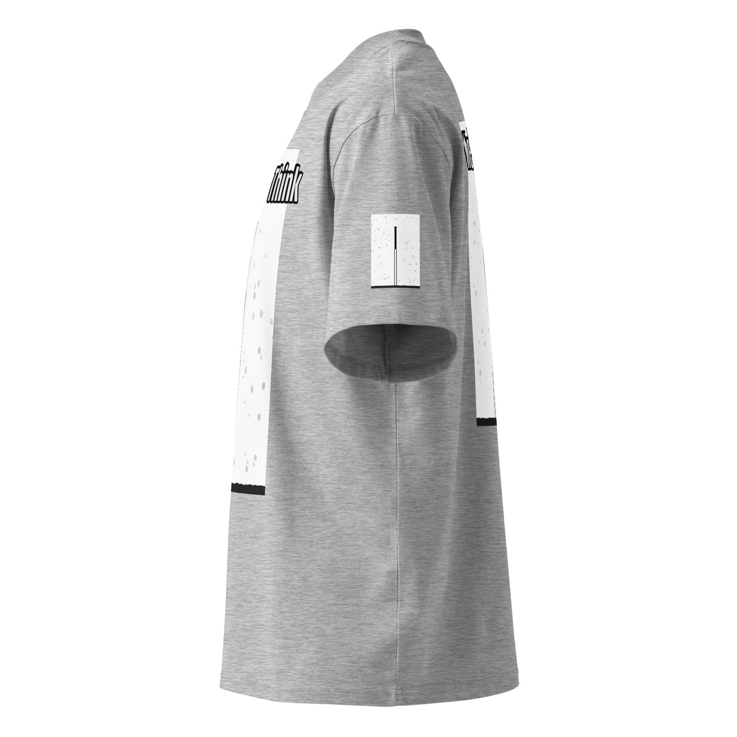 Camiseta de cuello alto orgánica de corte holgado – Colección Human & Space