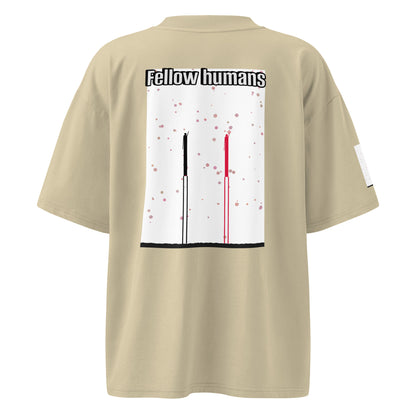 Camiseta orgánica extragrande de cuello alto unisex — Colección Human & Space 'Explore'