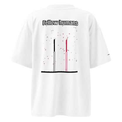 Camiseta orgánica extragrande de cuello alto unisex — Colección Human & Space 'Explore'