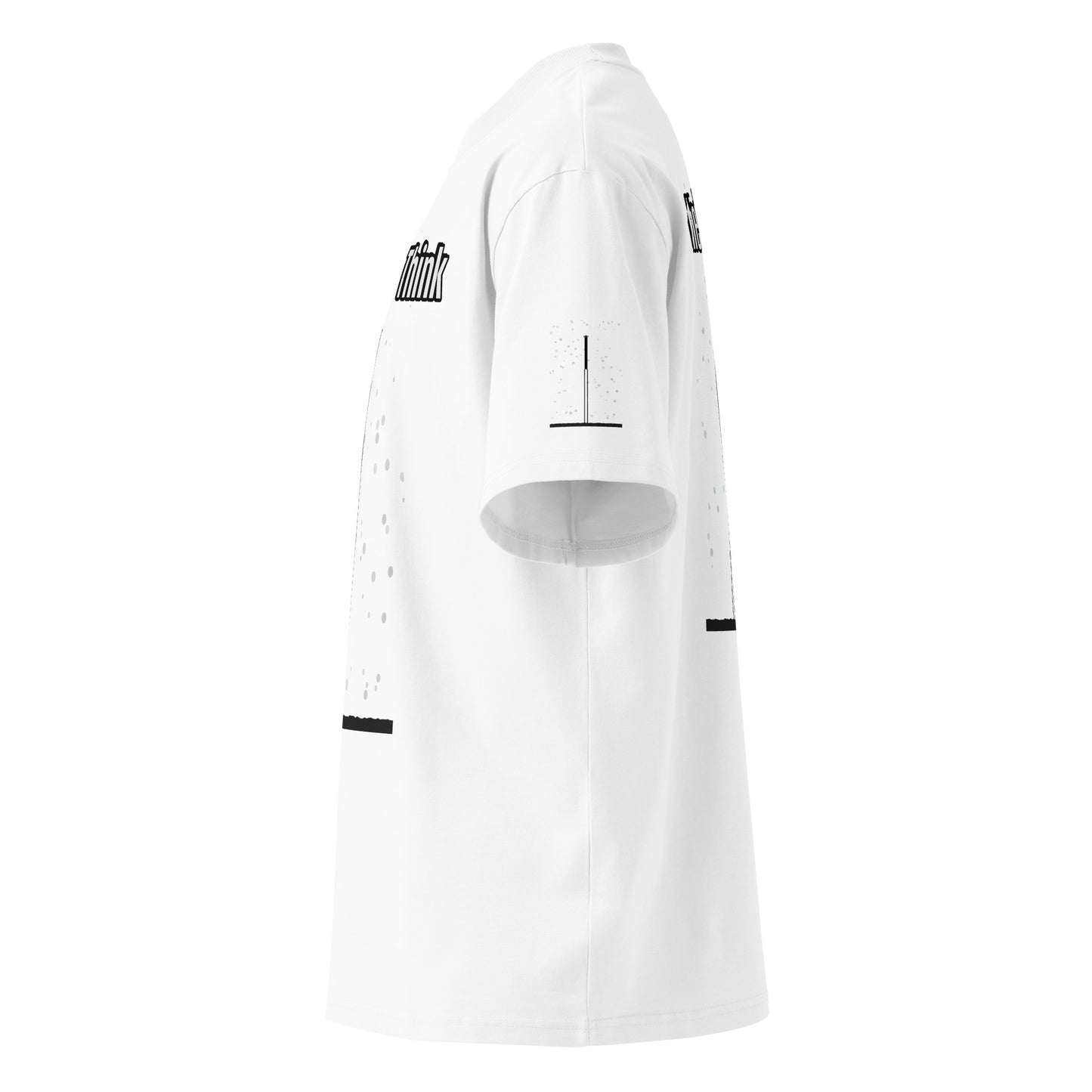 Camiseta de cuello alto orgánica de corte holgado – Colección Human & Space