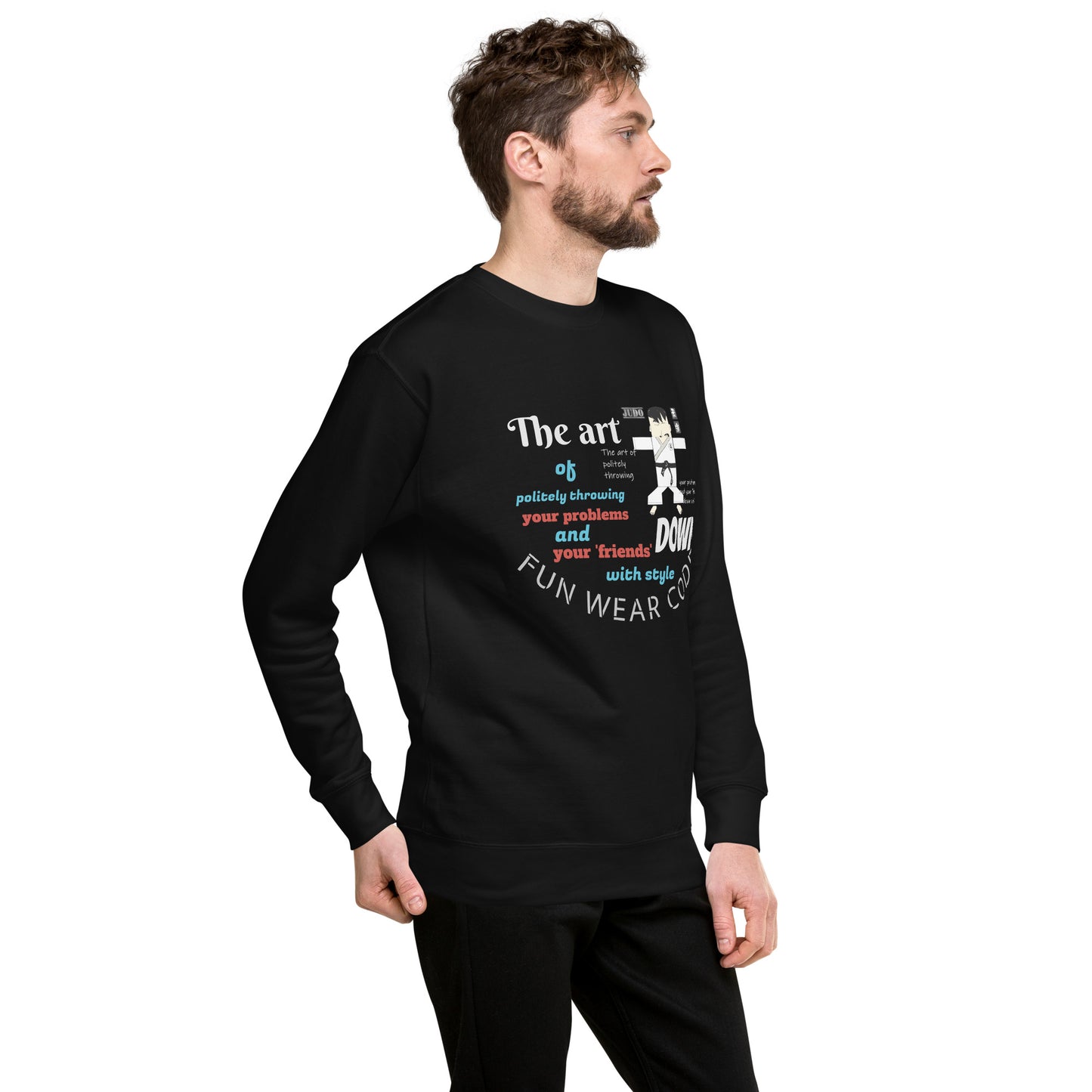 Judo Theme Long Sleeve Tee – Fun Martial Arts Shirt | FunWearCode